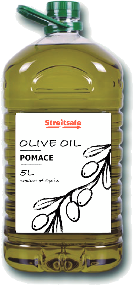 Масло оливковое Pomace  (Olive-Pomace Oil) в пластиковой бутылке 5л