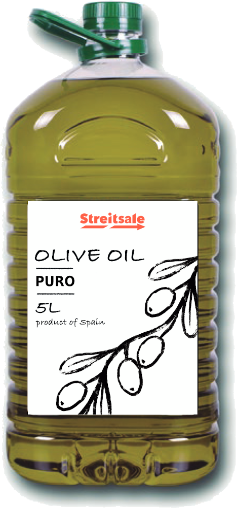 Масло оливковое Pure  (Olive Oil) в пластиковой бутылке 5л