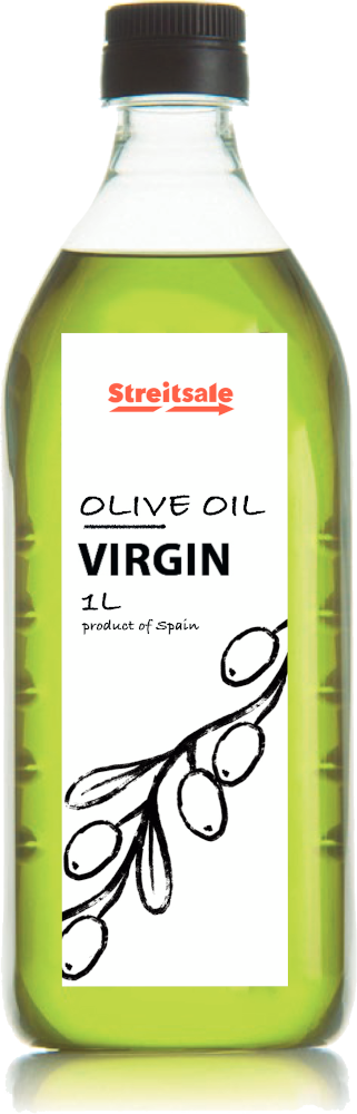 Масло оливковое Virgin Olive Oil в пластиковой бутылке 1л.