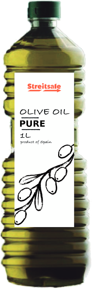 Масло оливковое Pure  (Olive Oil) в пластиковой бутылке 1л