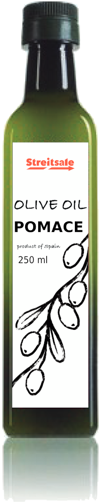 Масло оливковое Pomace  (Olive-Pomace Oil) в стеклянной бутылке 250мл